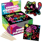 Rainbow Scratch Paper Art Notes