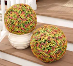 Faux Floral Spheres