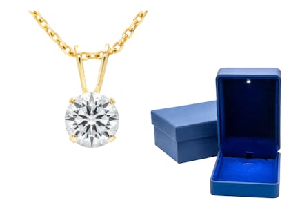Diamond Necklace + Jewelry Box ($39.99 Value)