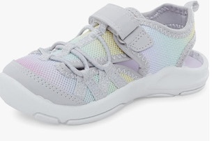 Pastel rainbow baby show on a white background