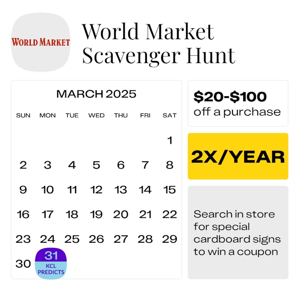 World Market Scavenger Hunt — March 2025