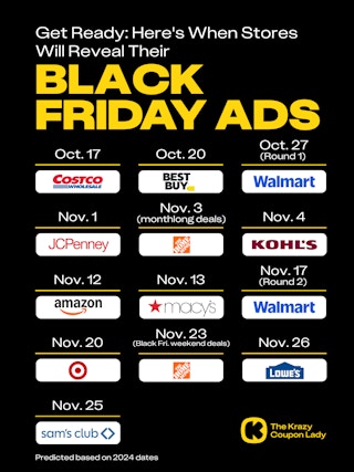 Black Friday Ad Drop Prediction Dates