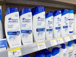 head & shoulders shampoos on walgreens shelf