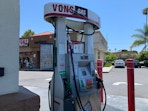 Pump at a vons gas station in california