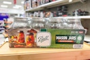 ball mason jars 12 pack sitting on a target cart