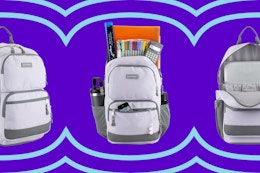 light purple backpack