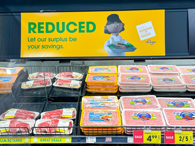 Kroger sell-by-date discount on meat