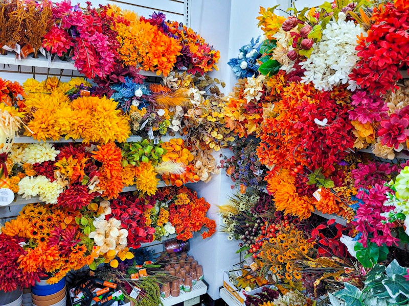 dollar tree fall floral decor