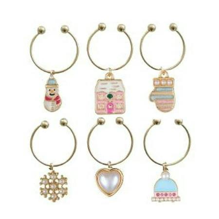 Snow Day Wine Charms