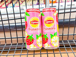 lipton fusions tea in shopping cart