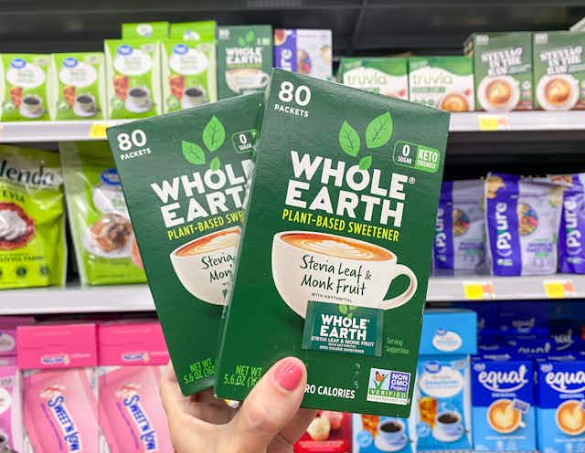 Whole Earth 80-Count Sweeter Packets, Only $3 Each at Walmart card image