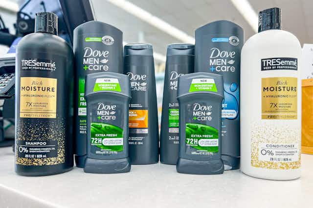 Save on Dove Men+Care and Tresemme Products at ShopRite card image