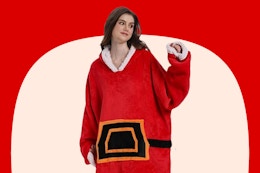 Wearable Santa Blanket Hoodie B0FDVHT2W3