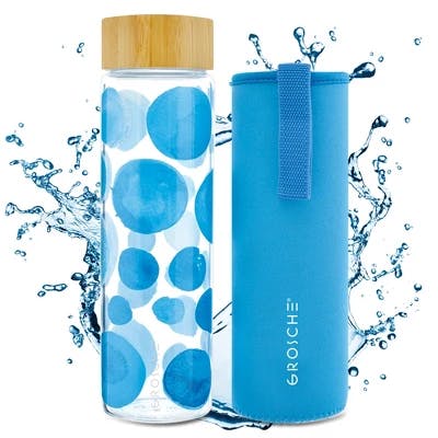 Grosche Venice Glass Water Bottle