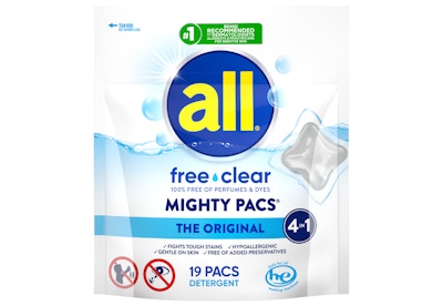 all® mighty pacs® Laundry Detergent