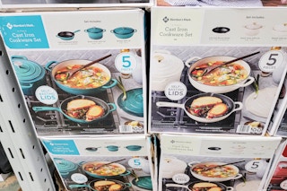 cast iron 5 piece cookware sets