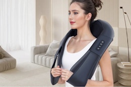Back and Neck Massager with Heat, Shoulder Massager for Pain Relief Deep Tissue, Shiatsu Neck Massage with 16 Massage Heads for Waist
