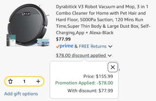 robot vacuum cart