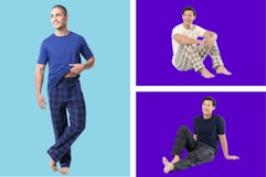 walmart fruit of the loom mens pajama set