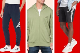collage of adidas mens apparel