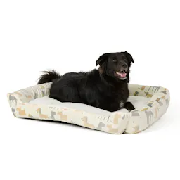Dog Print Cuddler Dog Bed