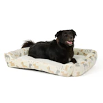 Dog Print Cuddler Dog Bed