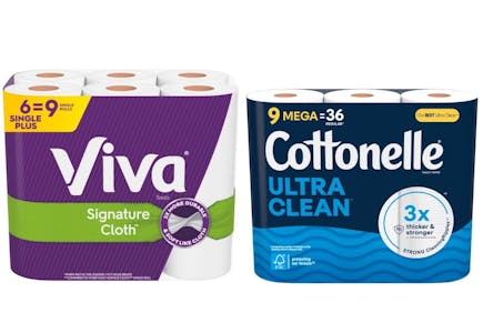 1 Cottonelle + 1 Viva