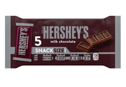 5 Hershey's Snack Size Packs