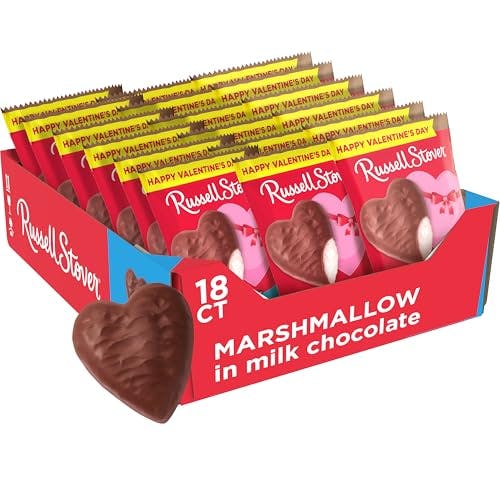 Russell Stover Marshmallow Hearts 18-Pack