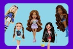 5 Bratz Dolls featuring different styles