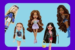 5 Bratz Dolls featuring different styles