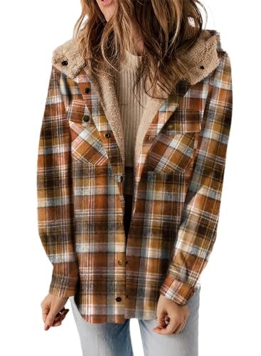 Women's Plaid Hooded Jacket