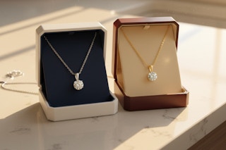 a lab grown diamond necklace