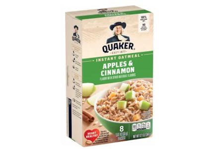 5 Quaker Oatmeal Boxes