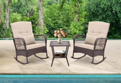 Patio Rocking Chair Set With Cushions, Only $194.74 at Target card image