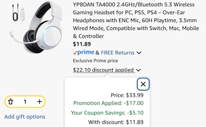 Cart headset bluetooth gaming amz
