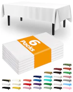 Plastic Table Cloth 6-Pack