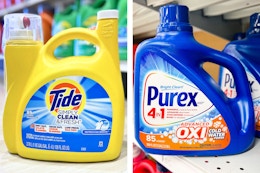 purex and tide collage