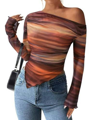 PRETTYGARDEN Women's Off-Shoulder Top