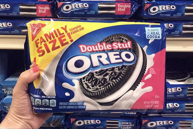 Oreo Double Stuf Family-Size Cookies: 6 Packs for $16.83 on Amazon card image