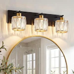 3-Light Crystal Vanity Light
