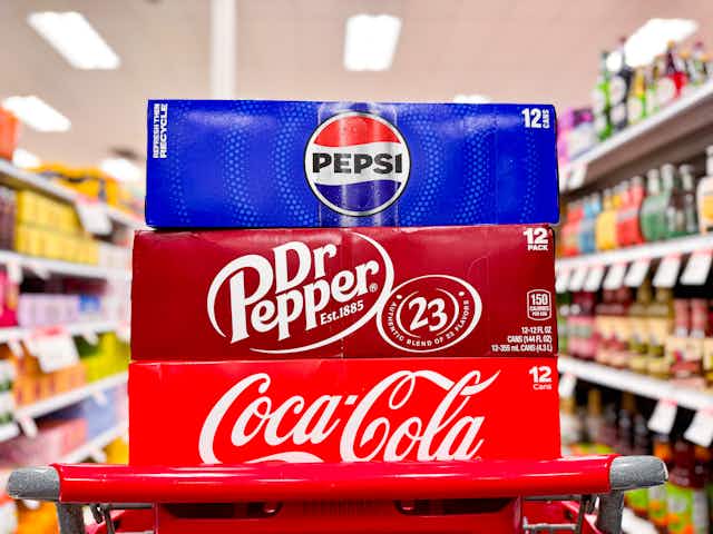 Soda 12-Packs for 40% Off — As Low as $3.88 at Target card image