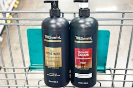tresemme hair care products in shopping cart