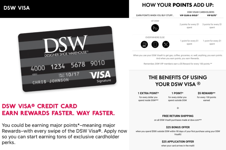 Dsw visa discount