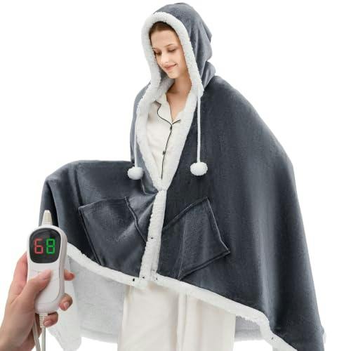 Wearable Heated Blanket Throw