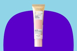 A tube of L'Oreal Age Perfect Face Blurring Primer infused with caring serum