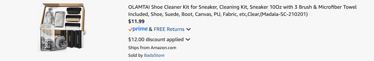 Amazon Shoe Cleaner Kit 2025