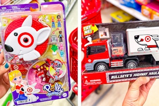 target bullseye polly pocket hot wheels toy collage
