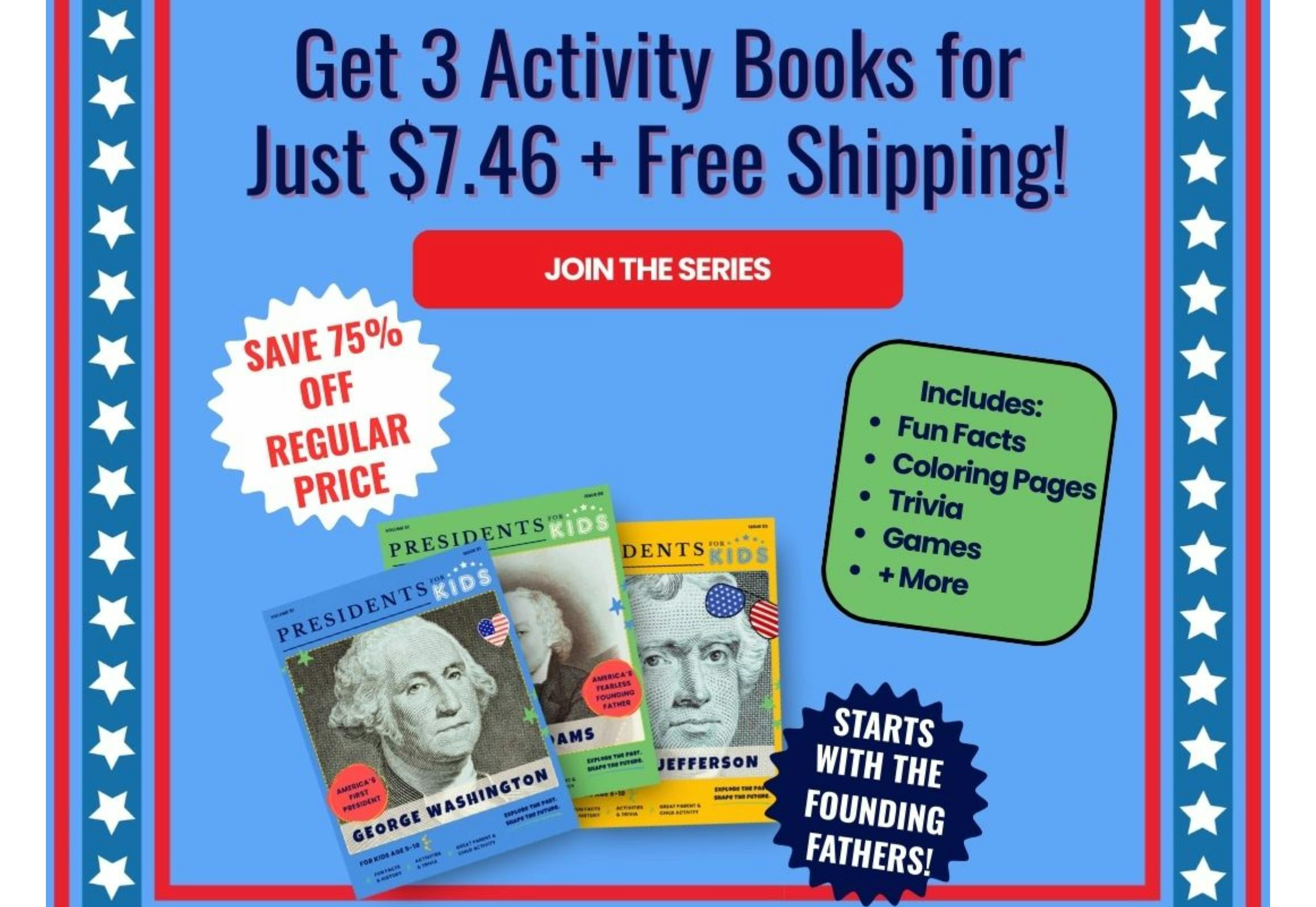 3 Presidents For Kids Books