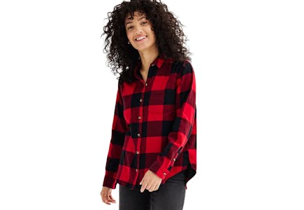 Sonoma Goods For Life Women's Flannel Shirt